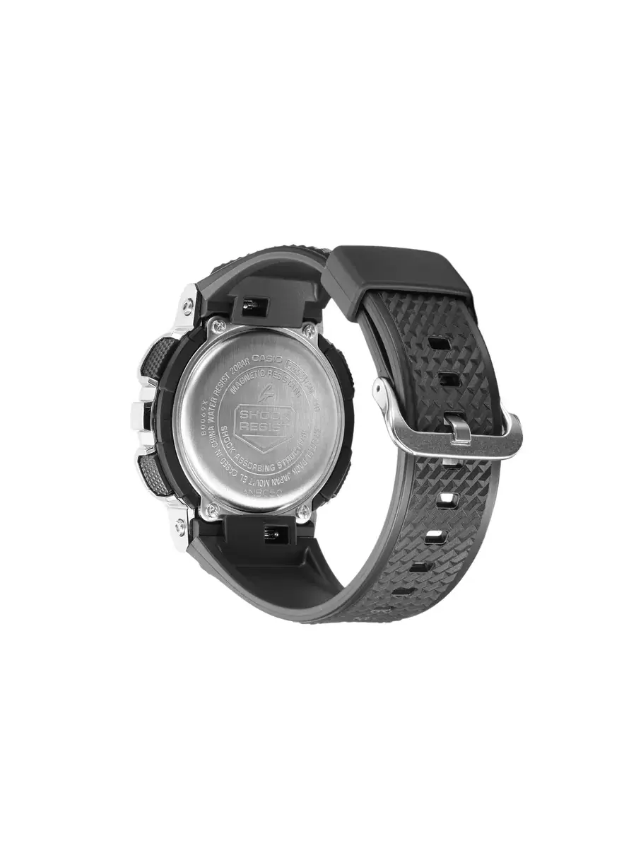 Часы CASIO G-Shock Analog-Digital 'Black Silver' — изображение 5 из 10, оттенок черный серебристый