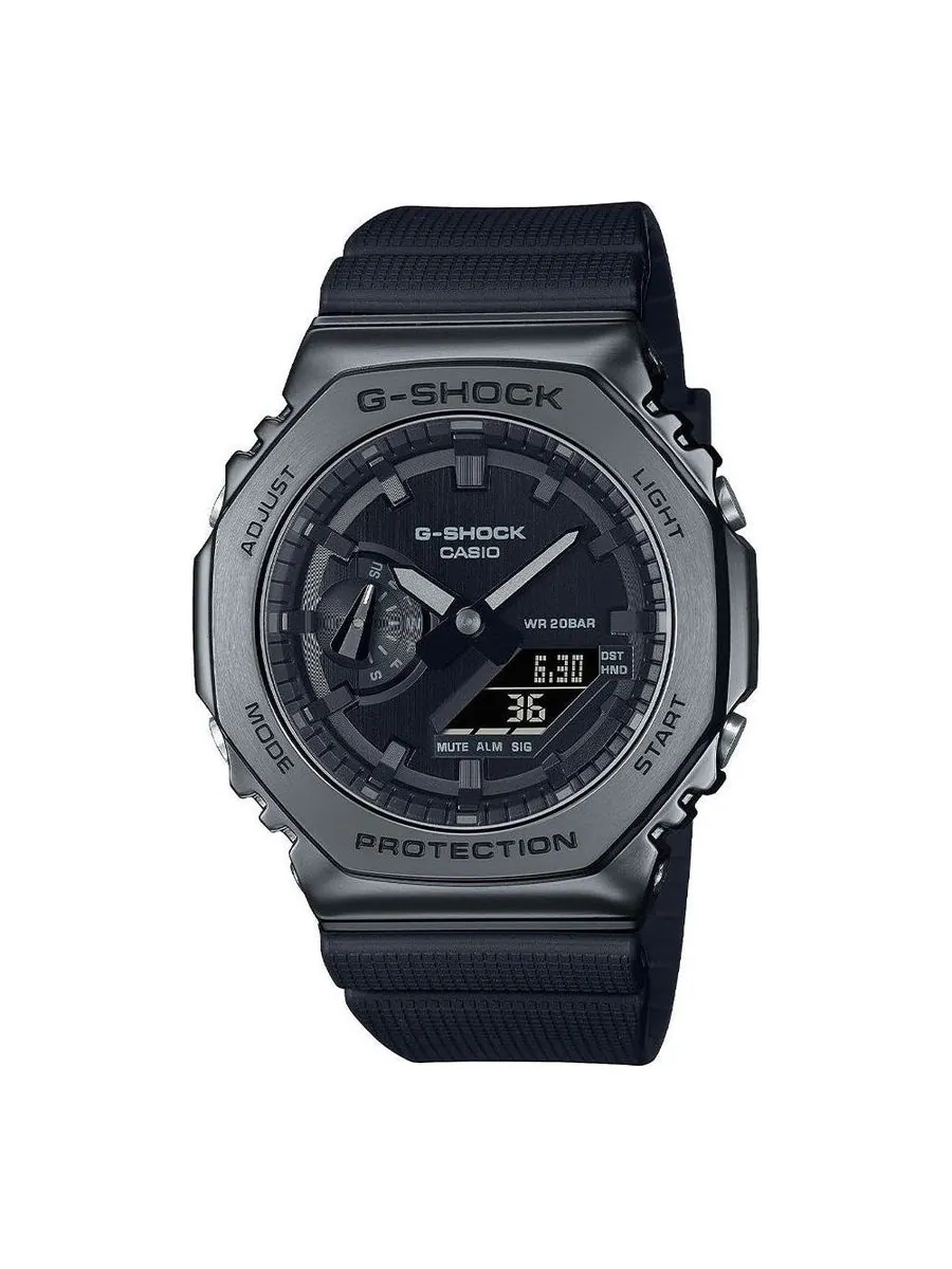 Часы CASIO G-Shock Digital-Analog 'Black Titanium' — изображение 1 из 5, оттенок черный