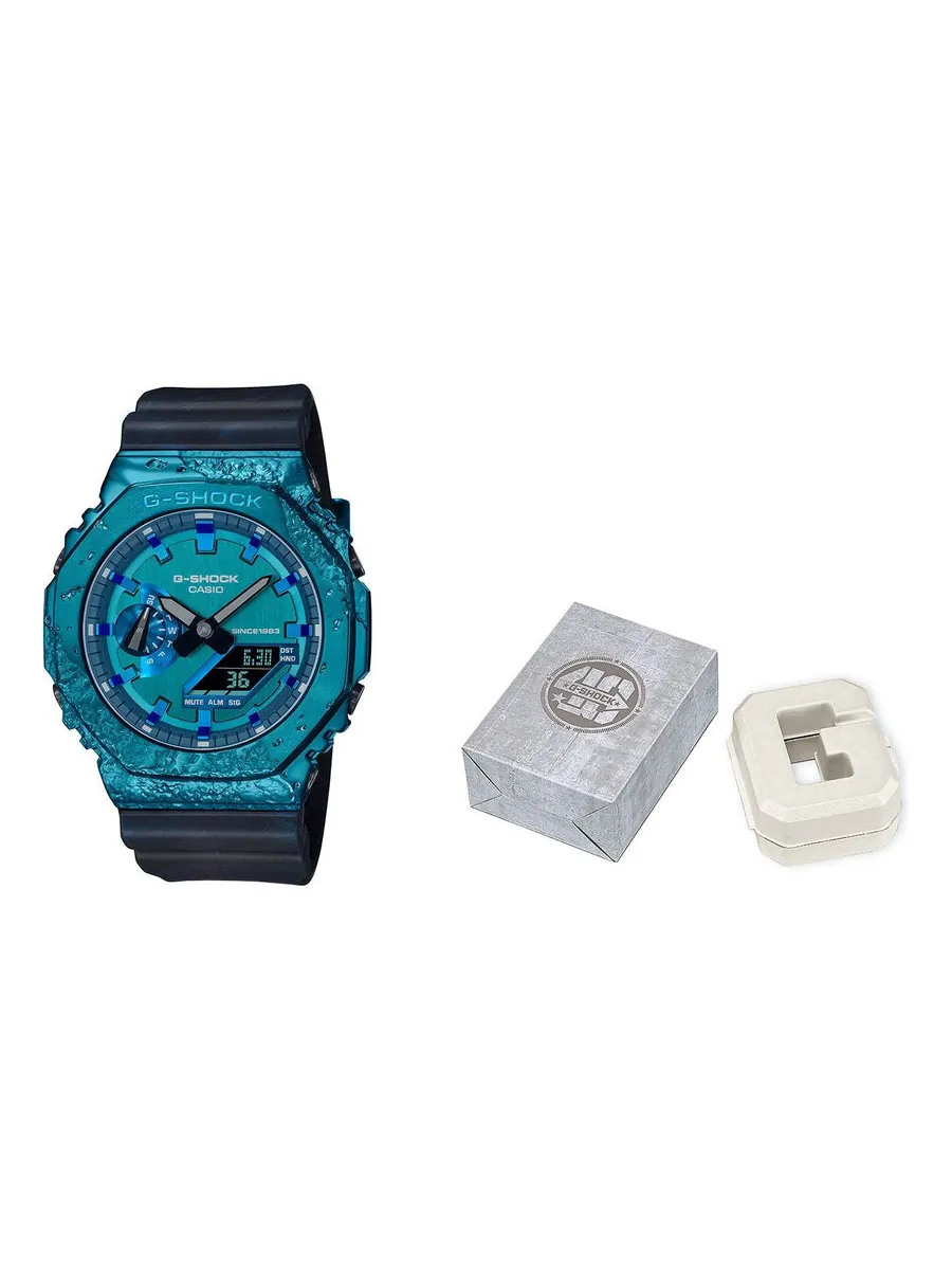 Часы CASIO G-Shock Analog-Digital 'Blue' — изображение 1 из 4, оттенок синий