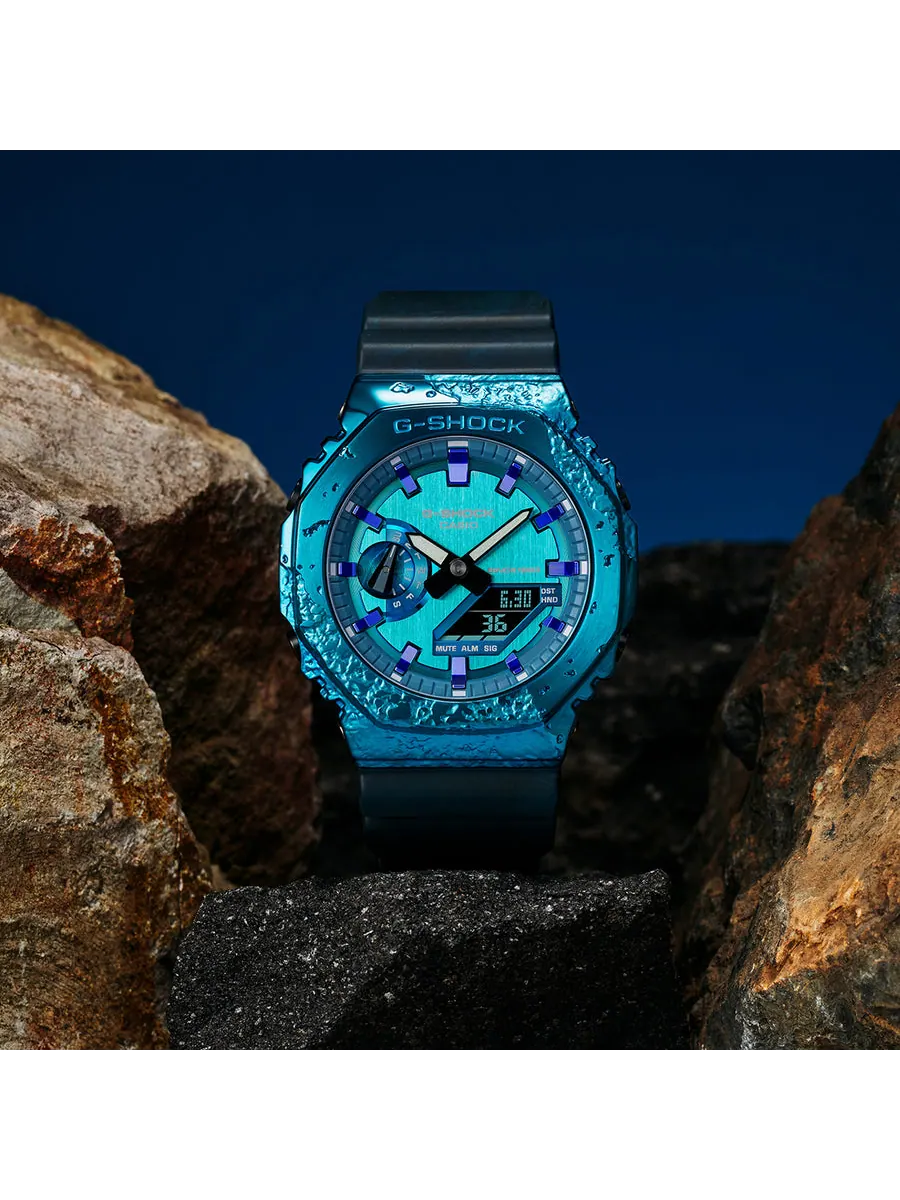 Часы CASIO G-Shock Analog-Digital 'Blue' — изображение 3 из 4, оттенок синий