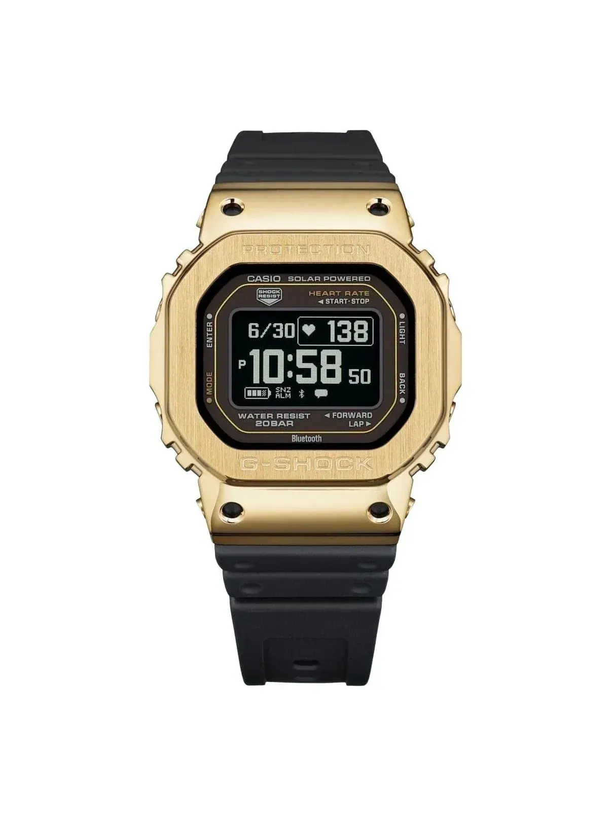 Часы CASIO G-SHOCK G-SQUAD GM-H5600 Series 'Black Gold' GM-H5600-9 — изображение 1 из 6, оттенок золото