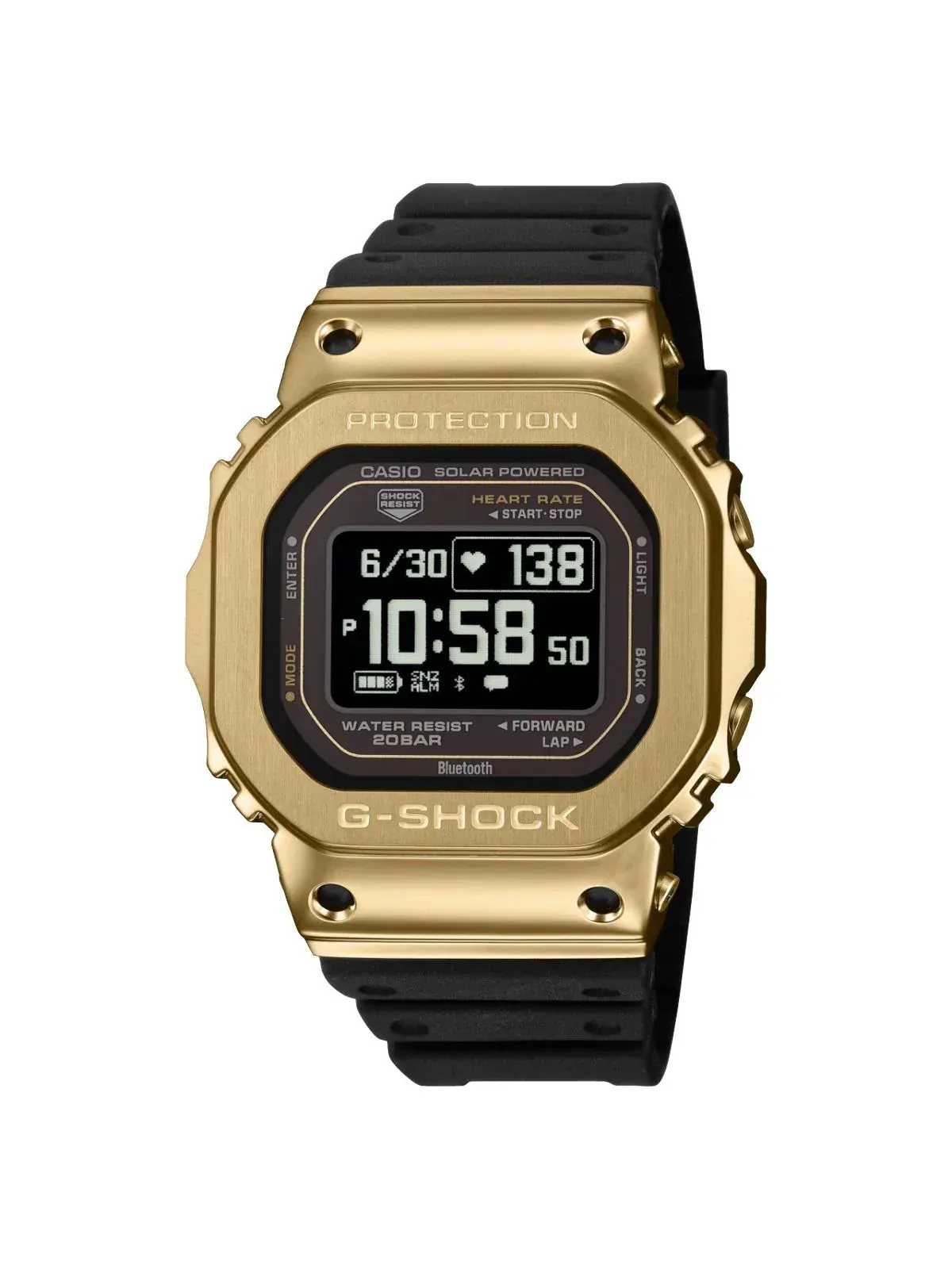 Часы CASIO G-SHOCK G-SQUAD GM-H5600 Series 'Black Gold' GM-H5600-9 — изображение 2 из 6, оттенок золото
