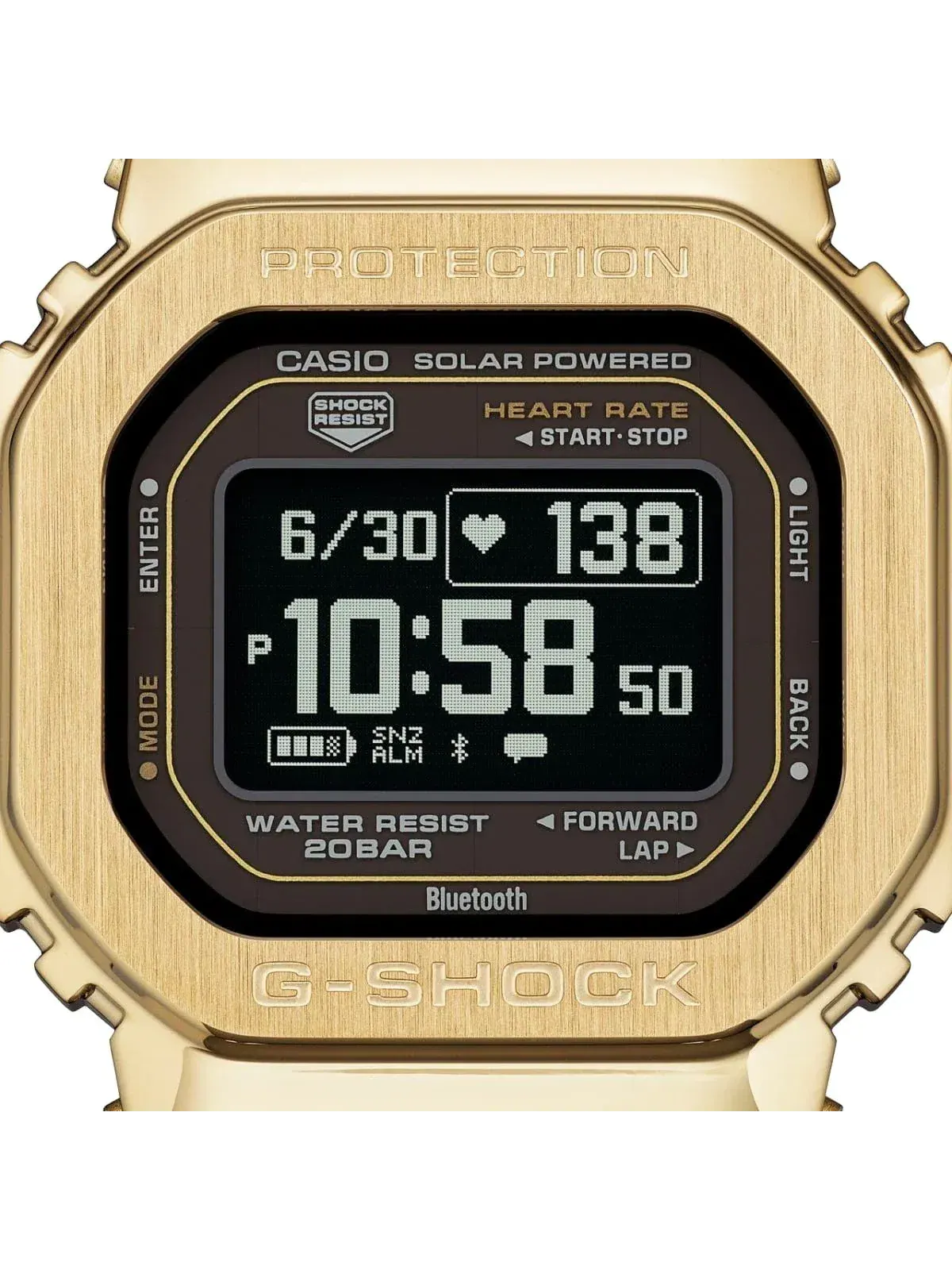 Часы CASIO G-SHOCK G-SQUAD GM-H5600 Series 'Black Gold' GM-H5600-9 — изображение 4 из 6, оттенок золото