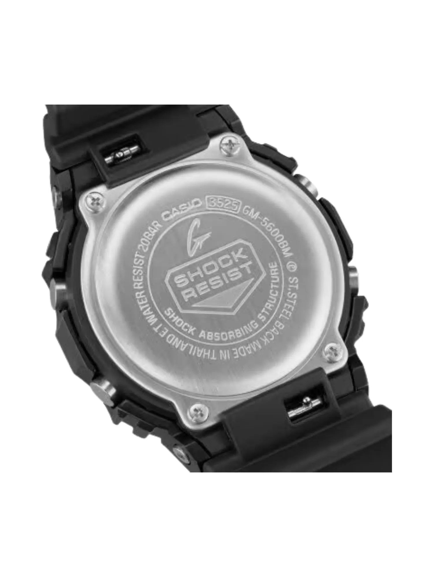 Цифровые часы Casio G-STEEL серии GM5600, черные, модель — изображение 3 из 4, оттенок черный