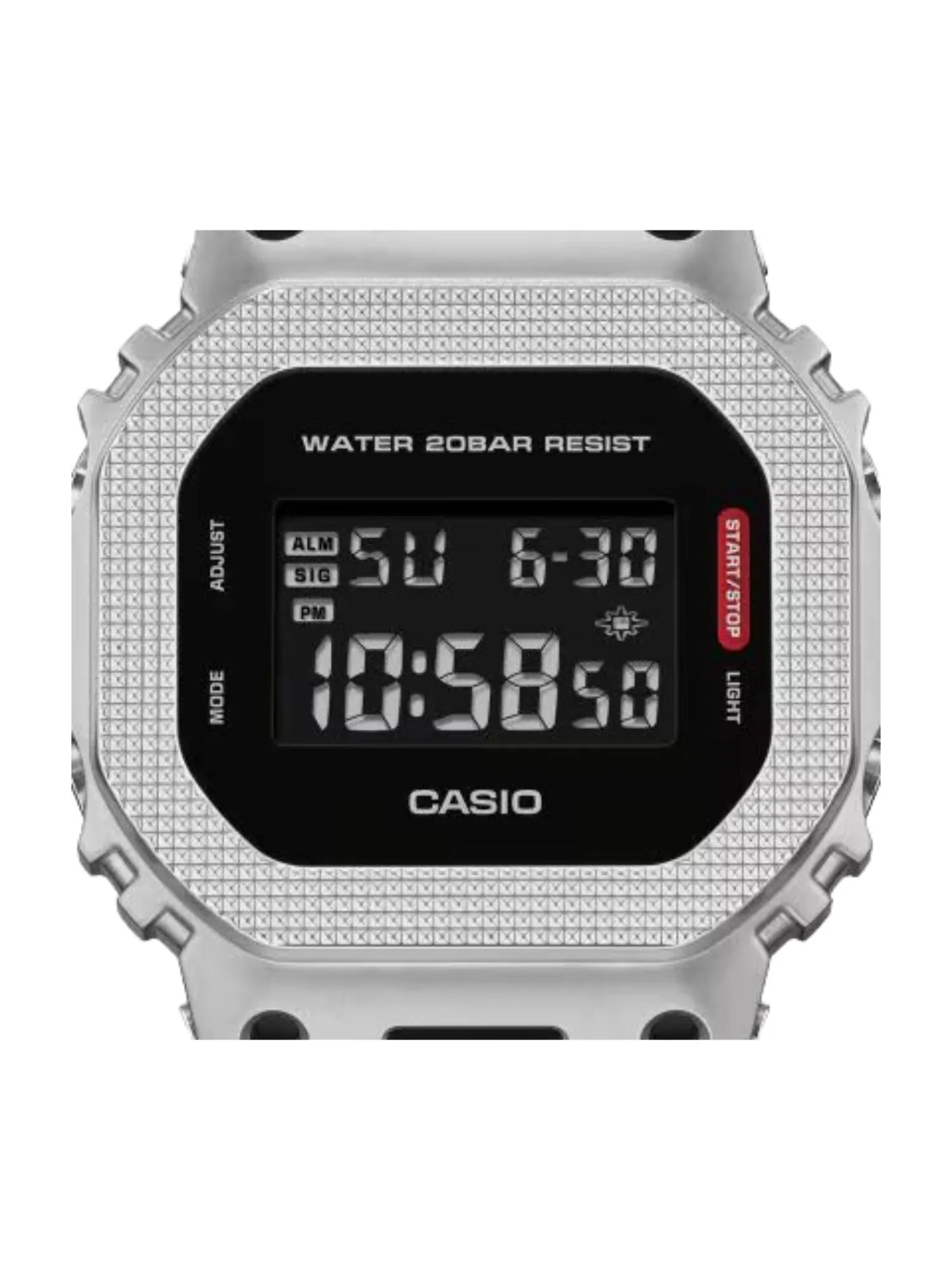 Цифровые часы Casio G-STEEL серии GM5600, цвет «серебристый черный», модель — изображение 2 из 4