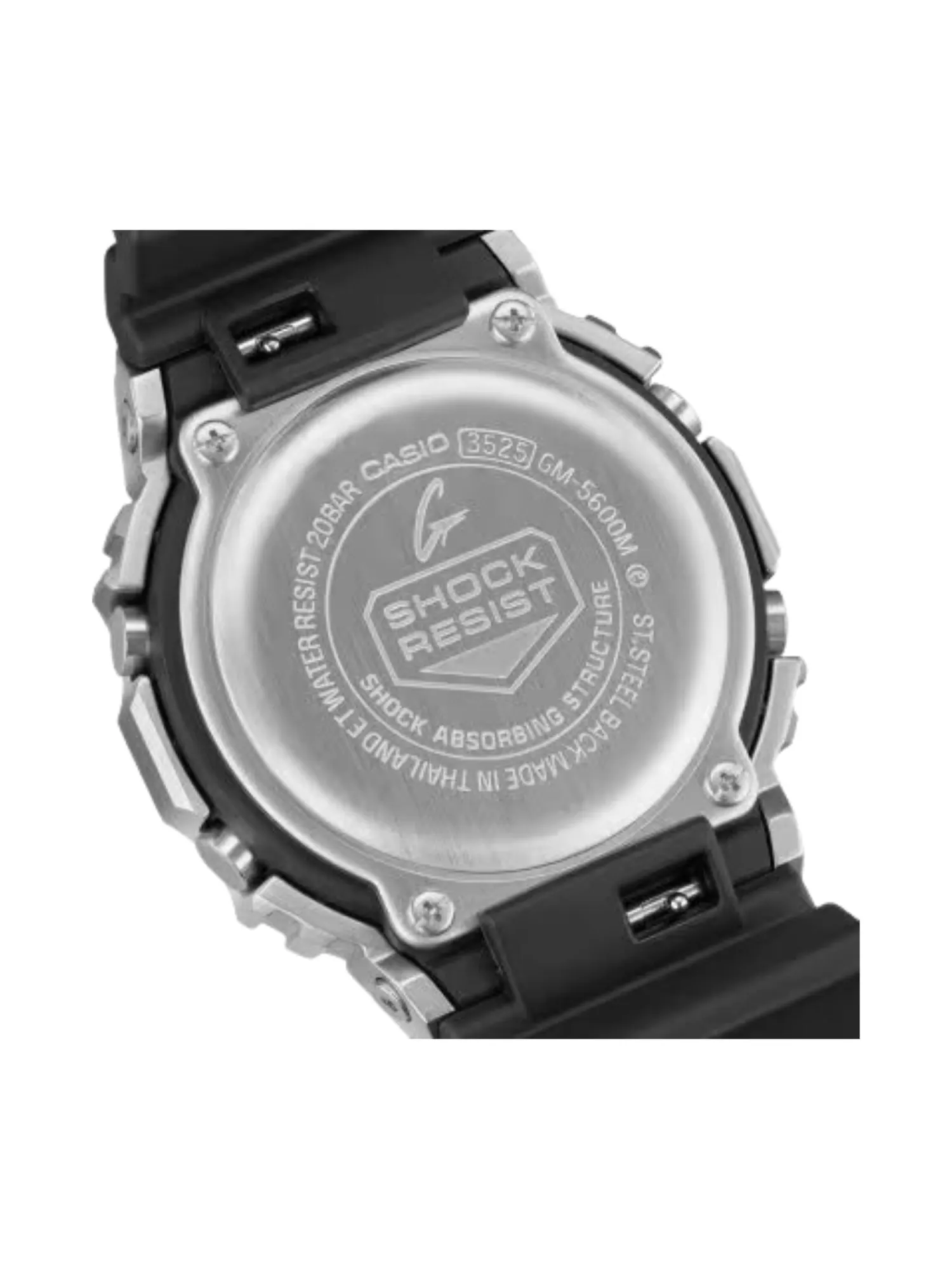 Цифровые часы Casio G-STEEL серии GM5600, цвет «серебристый черный», модель — изображение 3 из 4