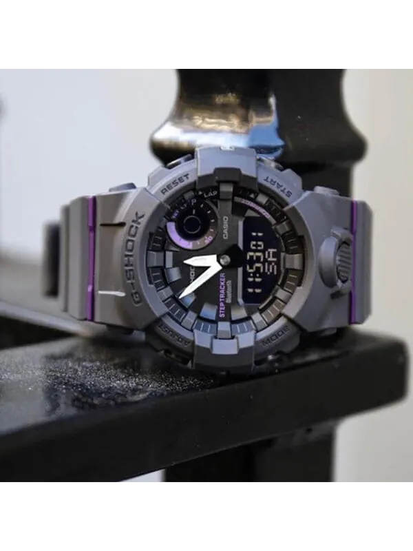 Часы CASIO G-Shock Analog-Digital 'Black Purple' — изображение 4 из 4, оттенок черный/фиолетовый