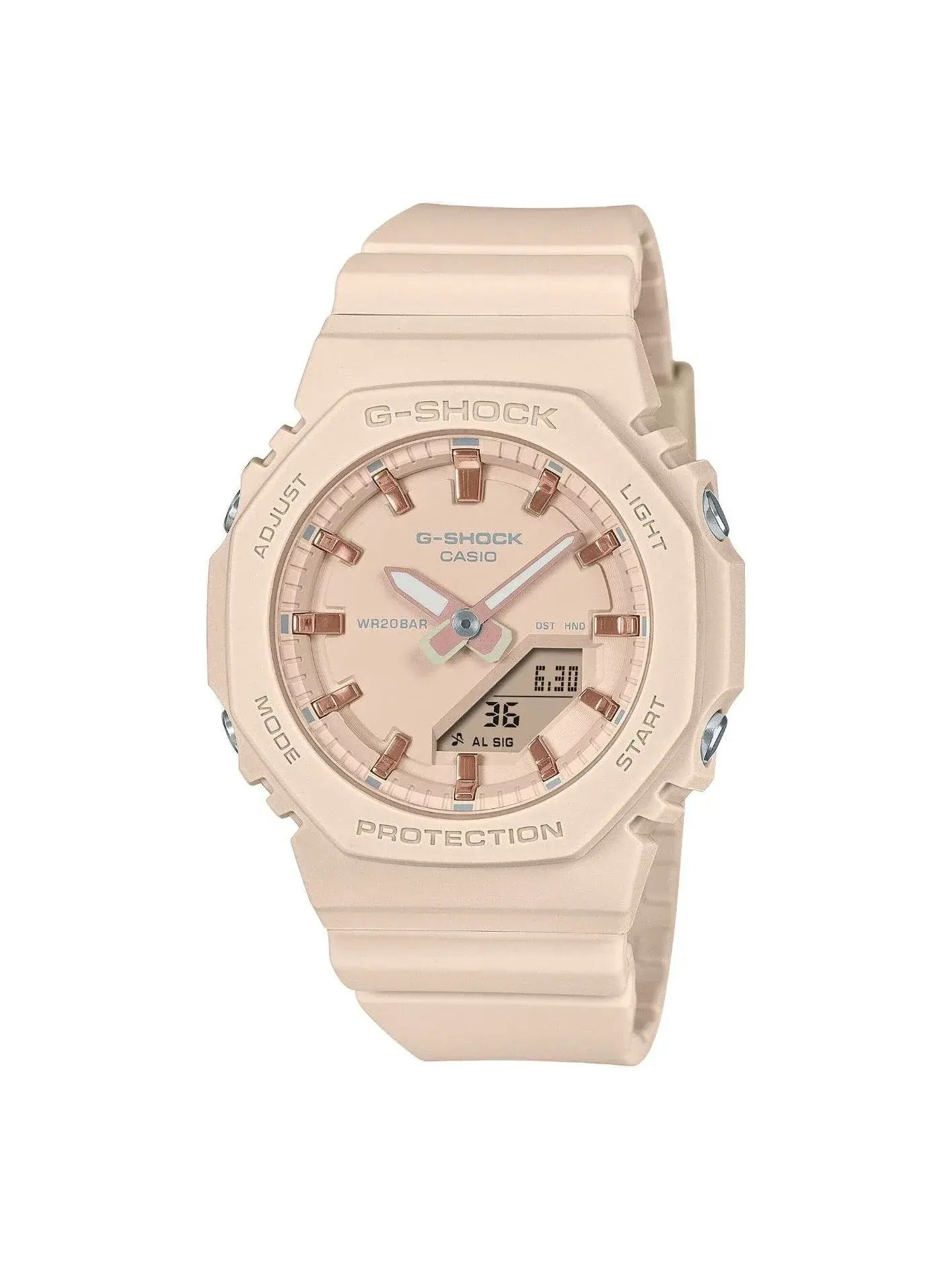 Часы (WMNS) CASIO G-Shock GA-2100 Series 'Pink Beige' — изображение 1 из 1, оттенок розовый