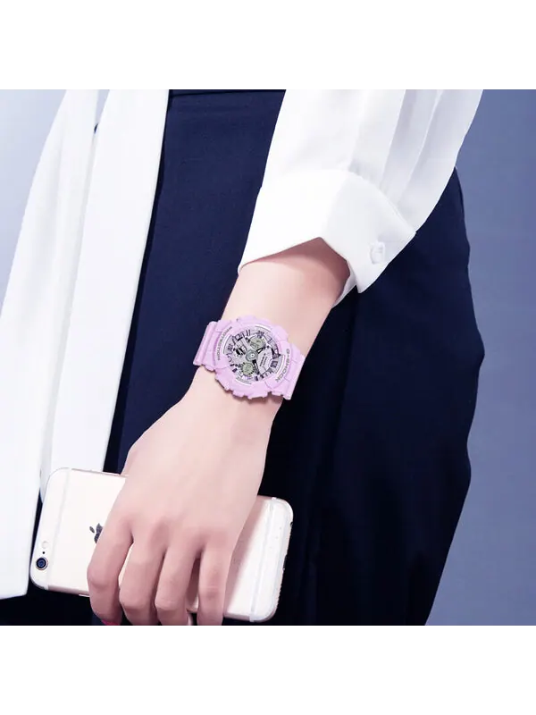 Часы CASIO G-Shock Analog-Digital 'Purple' — изображение 3 из 3, оттенок фиолетовый