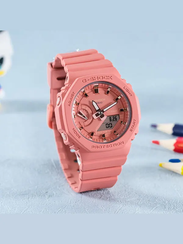 Часы CASIO G-Shock Analog-Digital 'Pink' — изображение 4 из 4, оттенок розовый