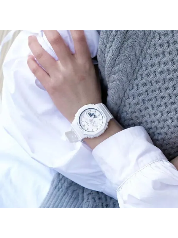 Часы CASIO G-Shock Analog-Digital 'White' — изображение 4 из 4, оттенок белый