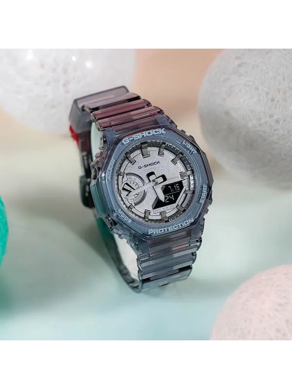 Часы CASIO G-Shock Analog-Digital 'Translucent Black' — изображение 4 из 4, оттенок черный