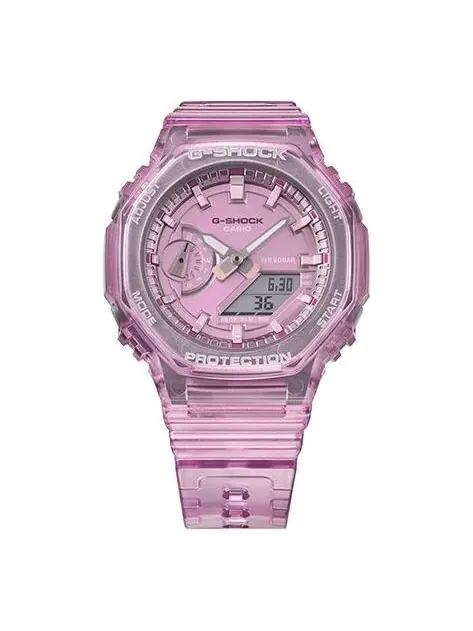 Часы CASIO G-Shock Analog-Digital 'Translucent Purple' — изображение 1 из 4, оттенок фиолетовый