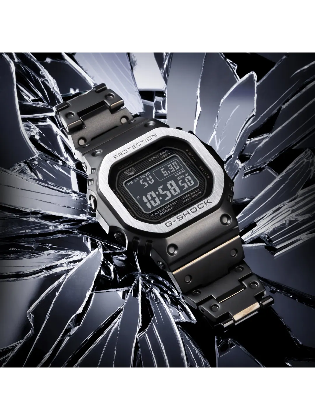 Часы Casio G-Shock Full Metal GMW-B5000 Series, арт. GMW-B5000MB-1JF — изображение 6 из 8, оттенок черный