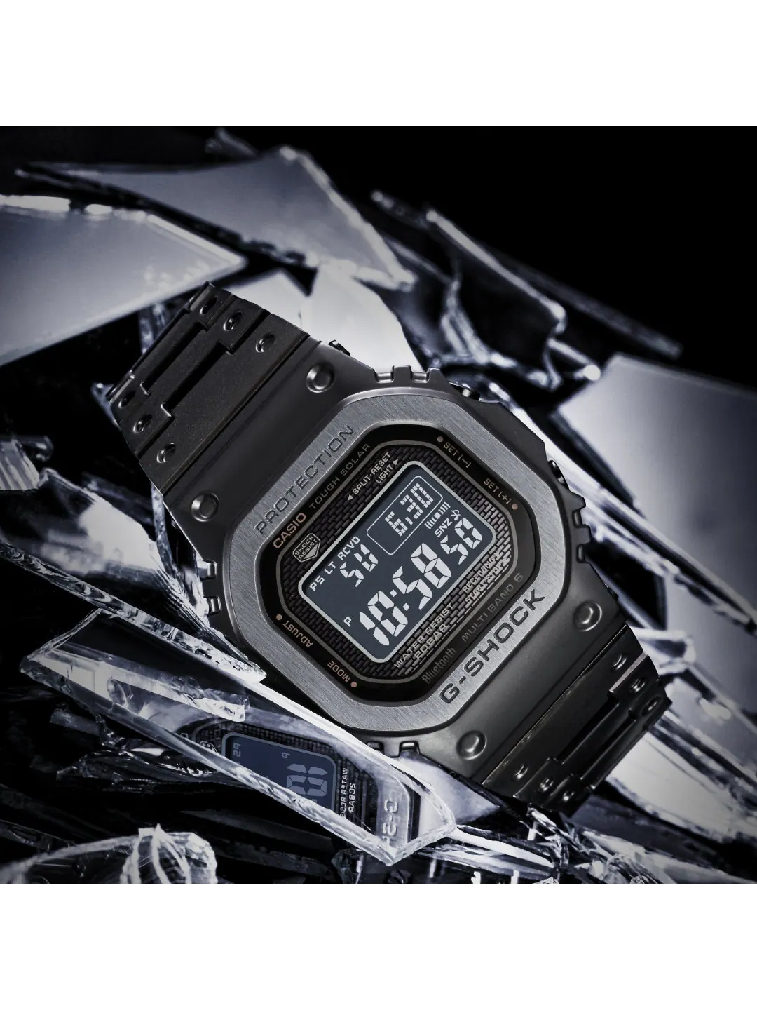 Часы Casio G-Shock Full Metal GMW-B5000 Series, арт. GMW-B5000MB-1JF — изображение 7 из 8, оттенок черный