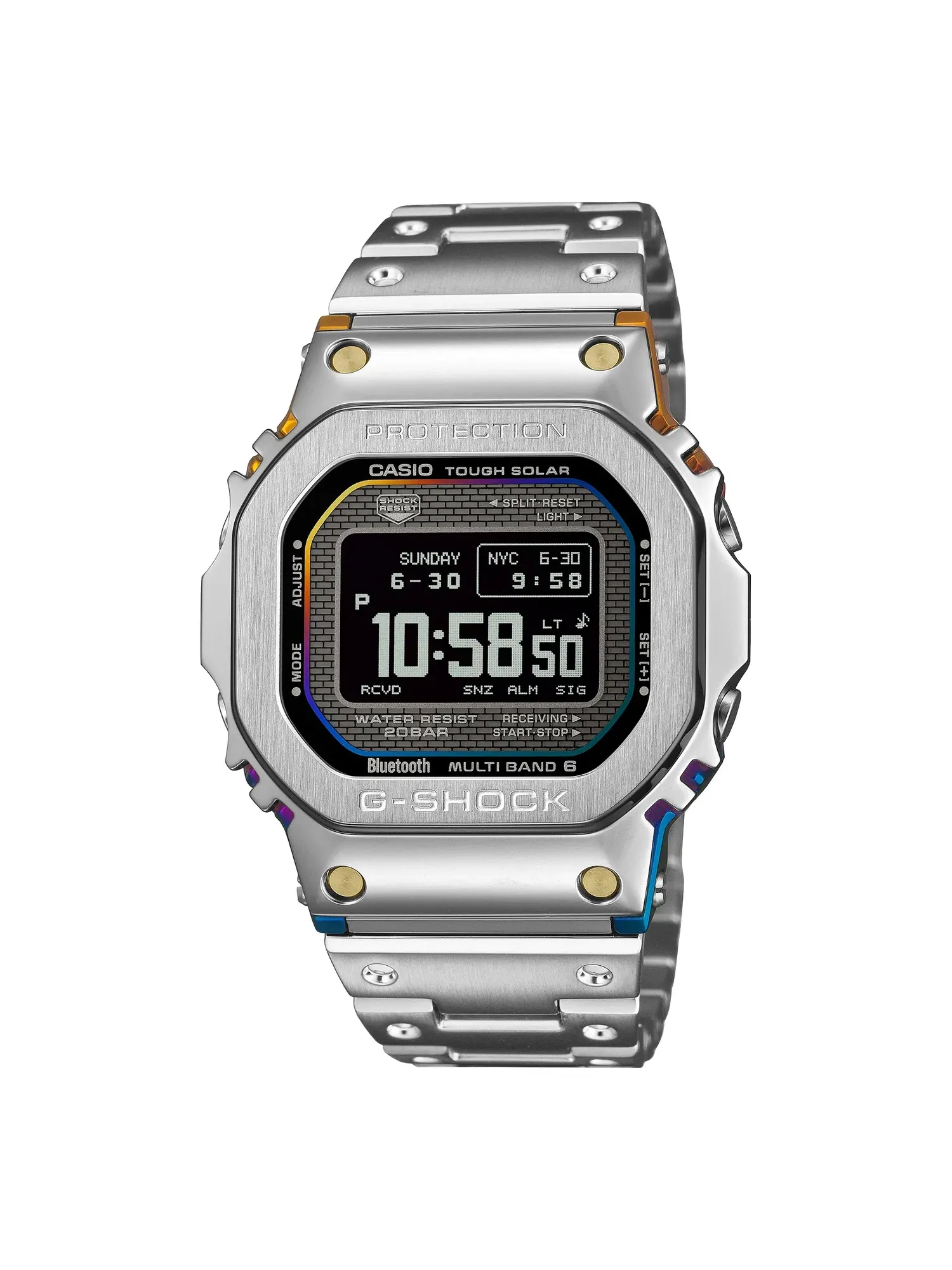 Часы CASIO G-SHOCK GMW-B5000 Series 'Silver' GMW-BZ5000RC-1 — изображение 1 из 2, оттенок серебряный