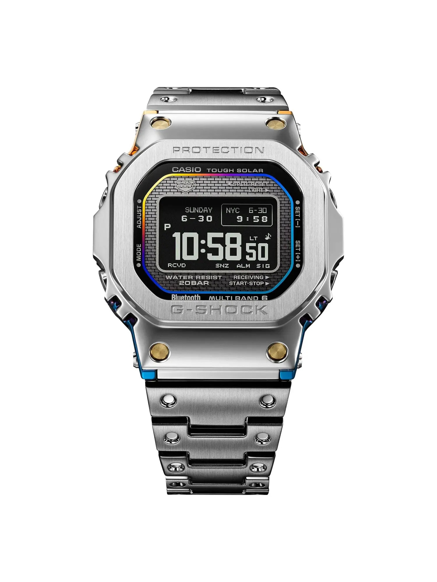 Часы CASIO G-SHOCK GMW-B5000 Series 'Silver' GMW-BZ5000RC-1 — изображение 2 из 2, оттенок серебряный
