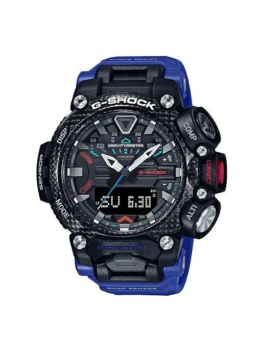 Часы CASIO G-Shock Gravitymaster 'Black Blue' — изображение 1 из 4, оттенок черный синий