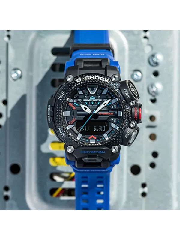 Часы CASIO G-Shock Gravitymaster 'Black Blue' — изображение 4 из 4, оттенок черный синий