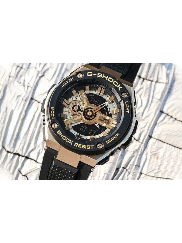 Часы CASIO G-Shock G-Steel 'Black Gold' — изображение 2 из 4, оттенок черный/золотистый
