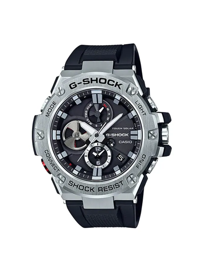 Часы CASIO G-Shock G-Steel 'Black Silver' — изображение 1 из 7, оттенок черный серебристый