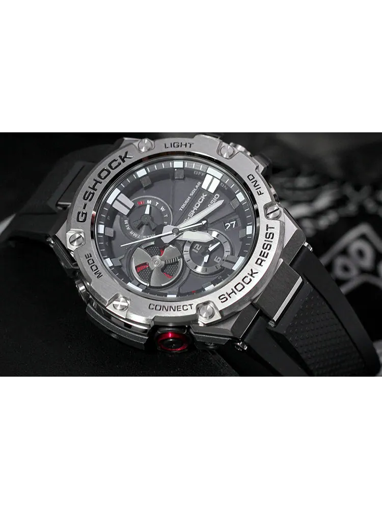 Часы CASIO G-Shock G-Steel 'Black Silver' — изображение 4 из 7, оттенок черный серебристый