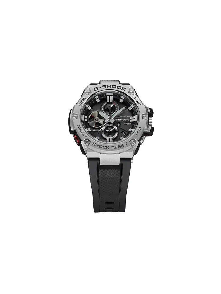 Часы CASIO G-Shock G-Steel 'Black Silver' — изображение 5 из 7, оттенок черный серебристый