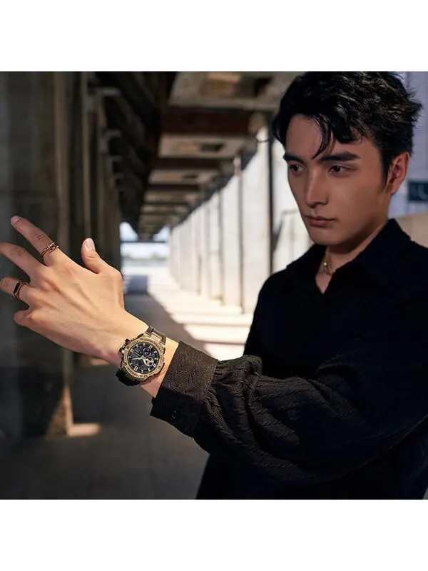 Часы CASIO G-Shock G-Steel 'Black Gold' — изображение 3 из 4, оттенок черный золотистый
