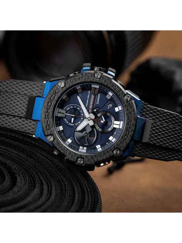 Часы CASIO G-Shock G-Steel 'Blue' — изображение 2 из 4, оттенок синий
