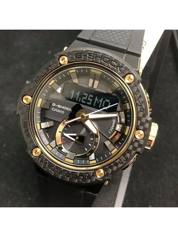 Часы CASIO G-Shock G-Steel 'Black' — изображение 2 из 4, оттенок черный/золотистый
