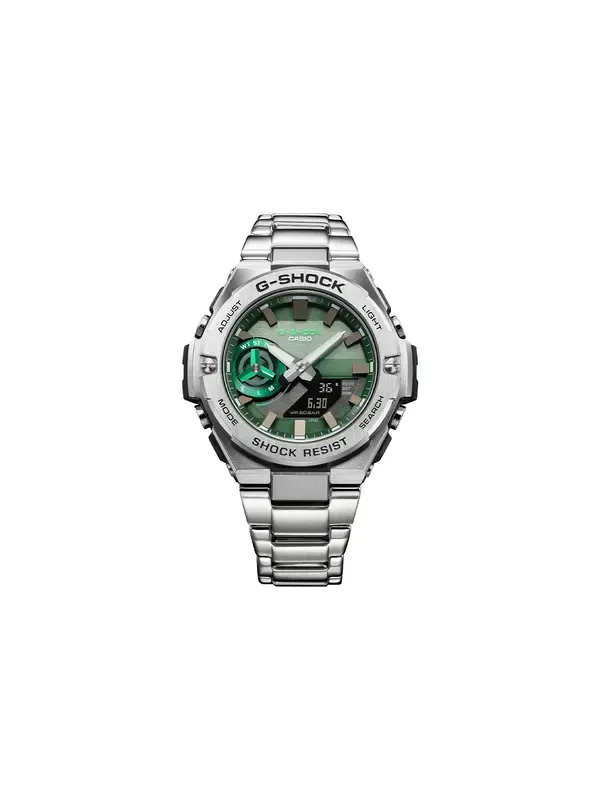 Часы CASIO G-Shock G-Steel 'Silver Green' — изображение 3 из 4, оттенок зеленый