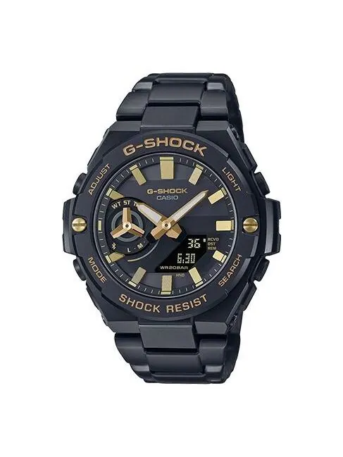 Часы CASIO G-Shock G-Steel 'Black Gold' — изображение 1 из 4, оттенок черный золотистый