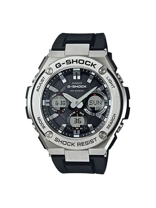 Часы CASIO G-Shock G-Steel 'Silver Black' — изображение 1 из 4, оттенок черный