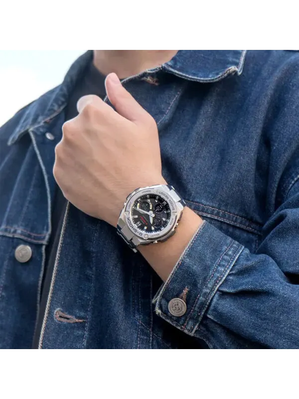 Часы CASIO G-Shock G-Steel 'Silver' — изображение 4 из 4, оттенок белый
