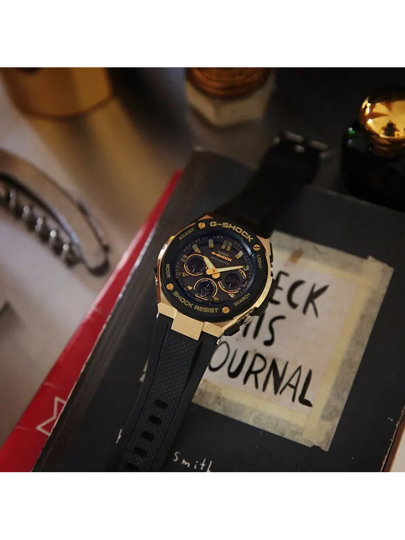 Часы CASIO G-Shock G-Steel 'Black Gold' — изображение 3 из 5, оттенок черный золотистый
