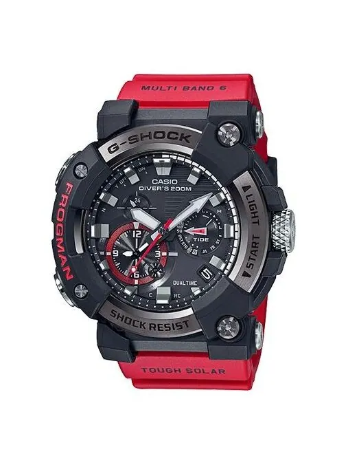 Часы CASIO G-Shock Frogman 'Black Red' — изображение 1 из 4, оттенок красный