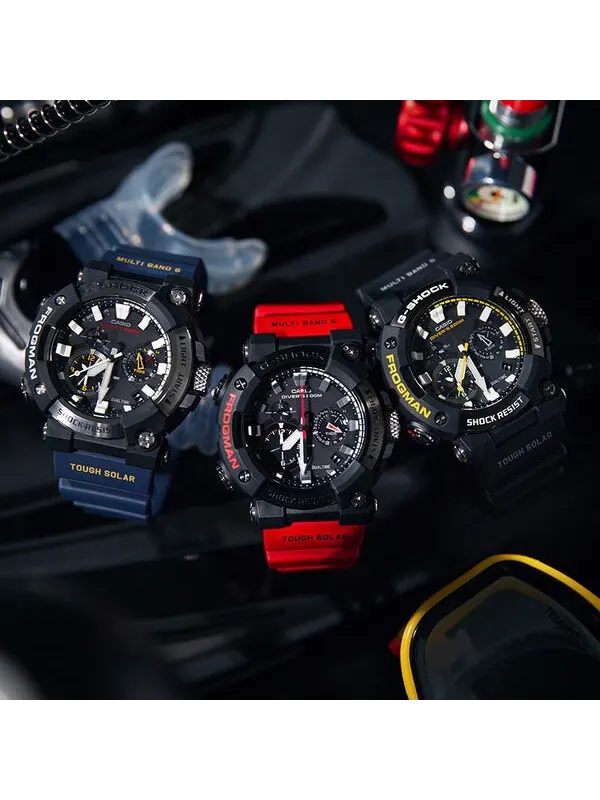 Часы CASIO G-Shock Frogman 'Black Red' — изображение 3 из 4, оттенок красный