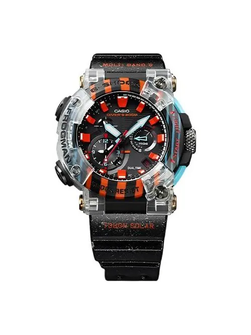 Часы CASIO G-Shock Frogman 'Translucent Black' — изображение 1 из 7, оттенок черный