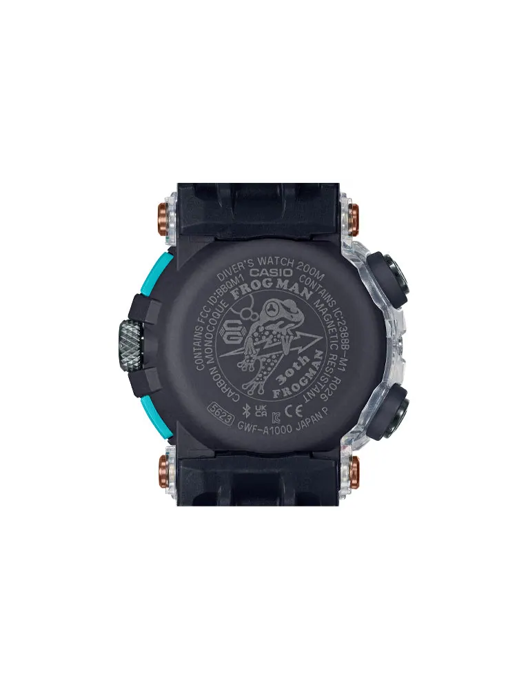 Часы CASIO G-Shock Frogman 'Translucent Black' — изображение 4 из 7, оттенок черный
