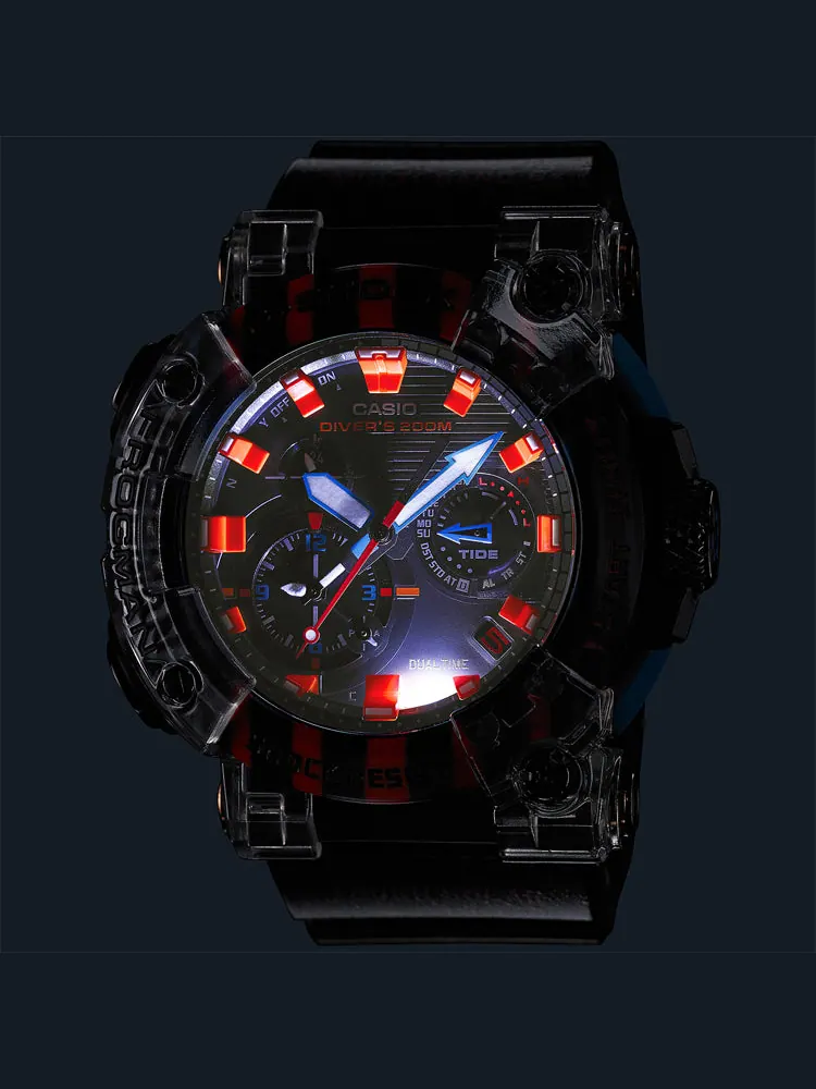 Часы CASIO G-Shock Frogman 'Translucent Black' — изображение 7 из 7, оттенок черный