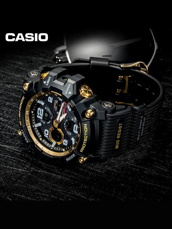 Часы CASIO G-Shock Mudmaster 'Black Gold' — изображение 2 из 4, оттенок золотистый