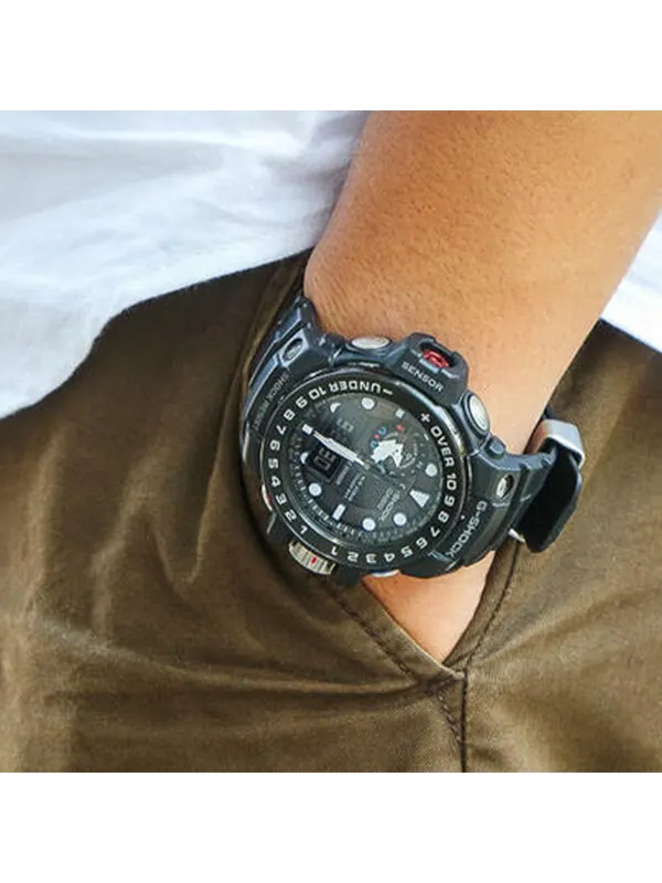 Часы CASIO G-Shock Gulfmaster 'Black' — изображение 4 из 4, оттенок черный