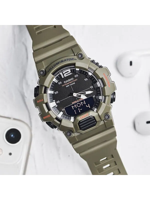 Часы CASIO G-Shock Analog-Digital 'Green' — изображение 4 из 4, оттенок зеленый