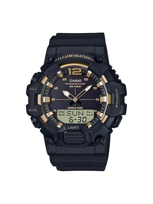 Часы CASIO G-Shock Analog-Digital 'Black Gold' — изображение 1 из 4, оттенок черный/золотистый