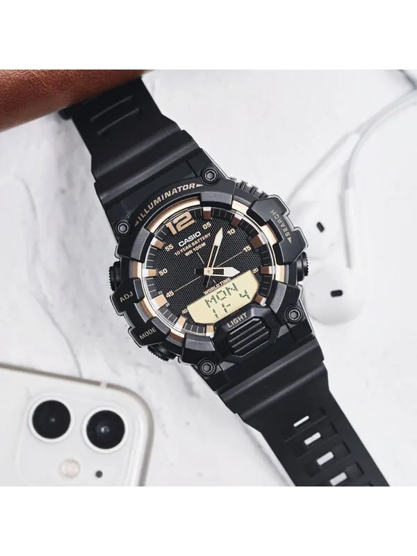 Часы CASIO G-Shock Analog-Digital 'Black Gold' — изображение 3 из 4, оттенок черный/золотистый