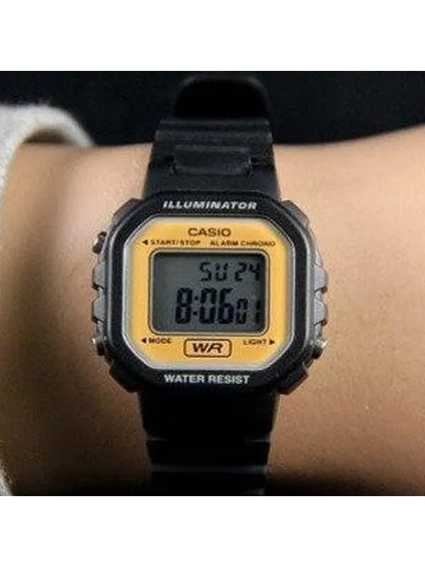Часы CASIO STANDARDRetro Yellow Dial Plate Black Belt Quartz Waterproof Yellow DialBlack Strap — изображение 2 из 4