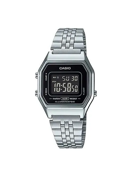 Часы CASIO YOUTH Series Waterproof Quartz LA680WA-1B /Gold Unisex Mens Silver Digital — изображение 1 из 3