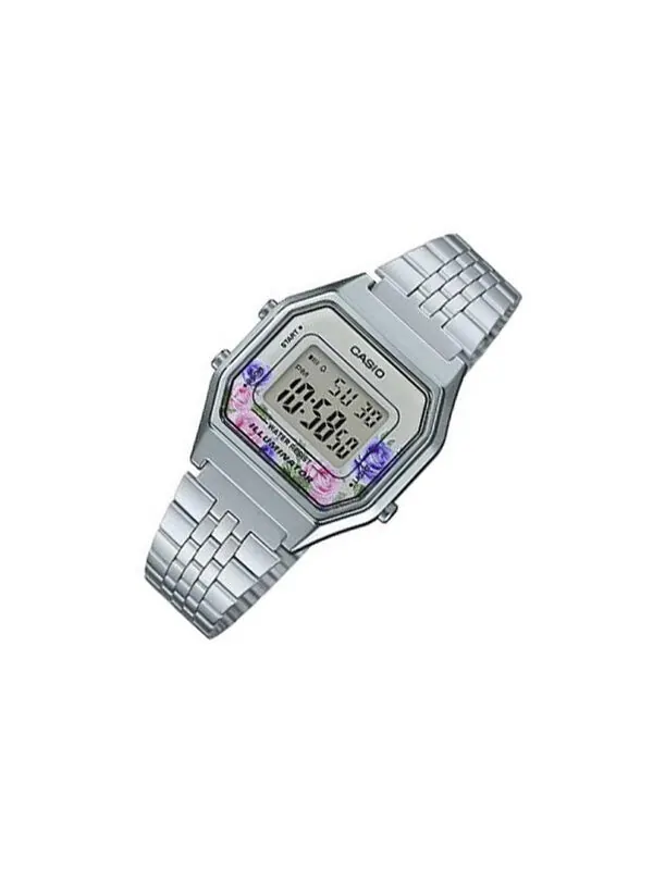 Часы CASIO Waterproof Unisex Silver Digital — изображение 3 из 4, оттенок серебряный