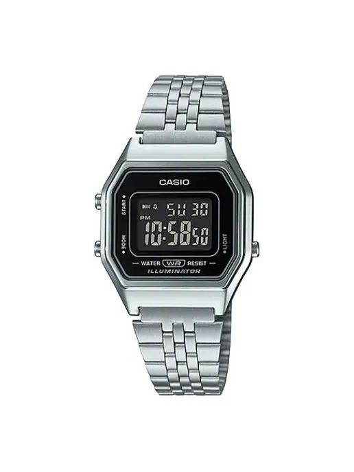 Часы Casio Standard Classic Retro Digital Watch 'Silver Black' — изображение 1 из 4, оттенок серебряный