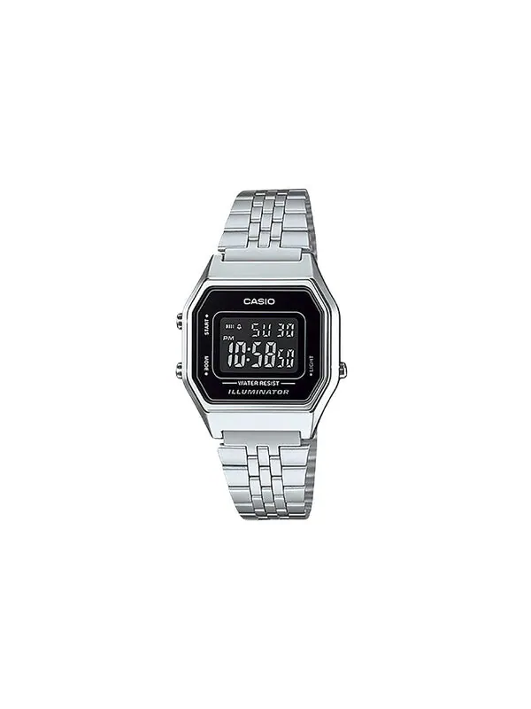 Часы Casio Standard Classic Retro Digital Watch 'Silver Black' — изображение 2 из 4, оттенок серебряный